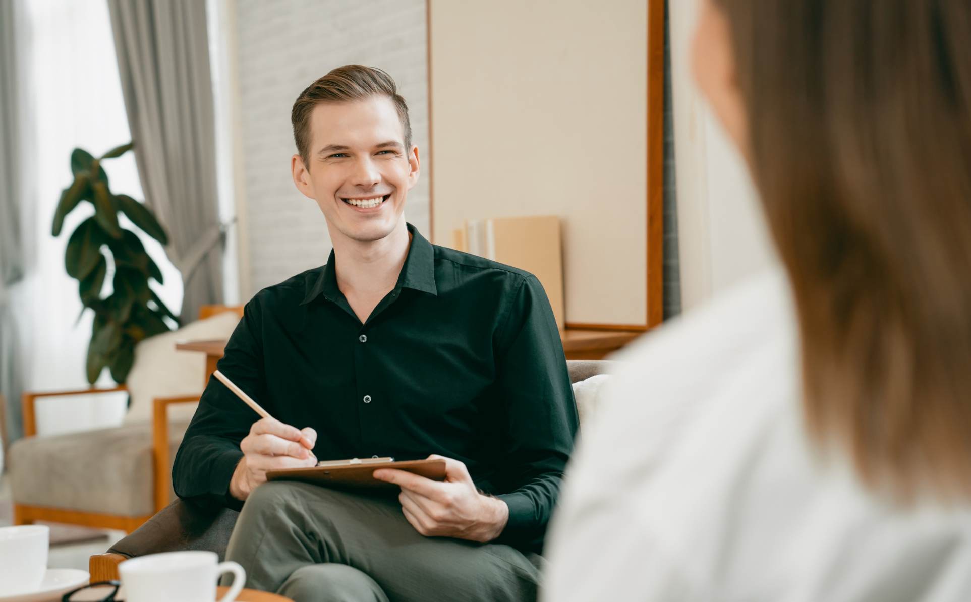 Therapist working with a client during anxiety treatment in Colorado Springs.